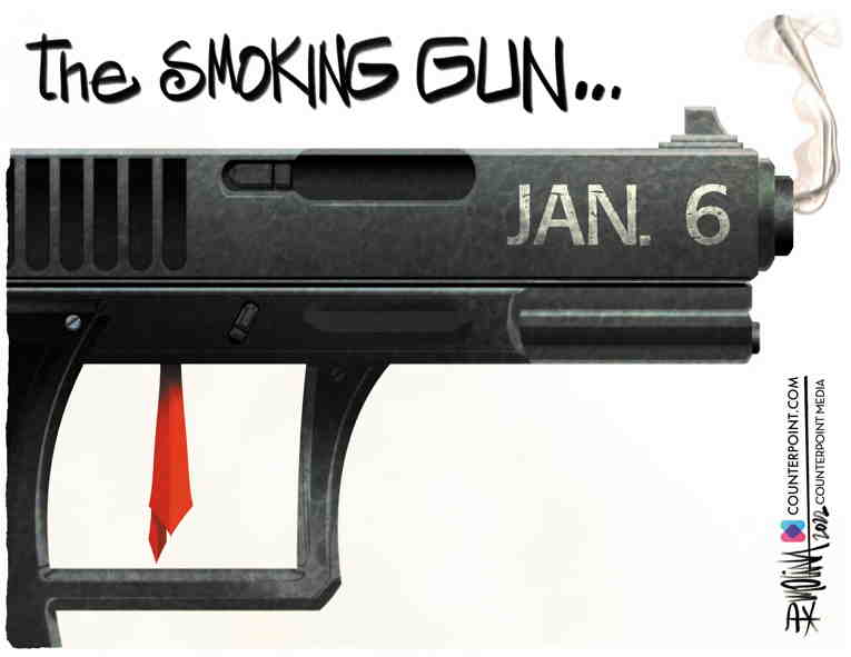 Political/Editorial Cartoon by Pedro Molina, El Nuevo Diario, Managua, Nicaragua on More Jan. 6 Testimony Bombshells
