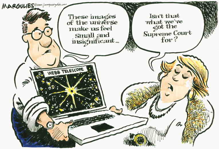 Political/Editorial Cartoon by Jimmy Margulies, King Features on Breathtaking Images From Space