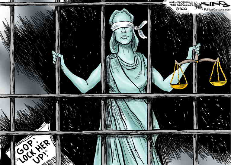Political/Editorial Cartoon by Kevin Siers, Charlotte Observer on GOP Calls to Defund the FBI
