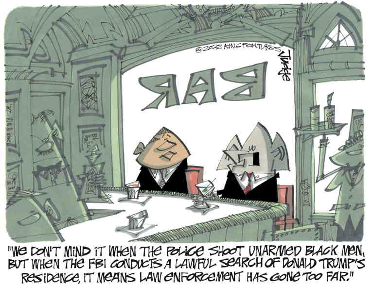 Political/Editorial Cartoon by Lee Judge, King Features on GOP Calls to Defund the FBI
