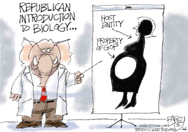 Political/Editorial Cartoon by Pat Bagley, Salt Lake Tribune on Republicans Take Aim