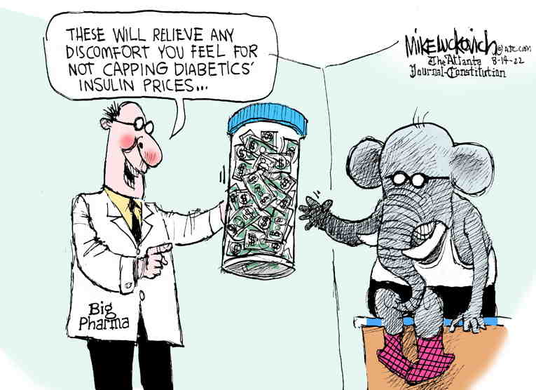 Political/Editorial Cartoon by Mike Luckovich, Atlanta Journal-Constitution on Republicans Take Aim