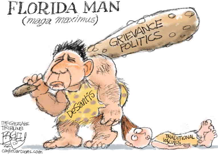 Political/Editorial Cartoon by Pat Bagley, Salt Lake Tribune on Trump Candidates Win