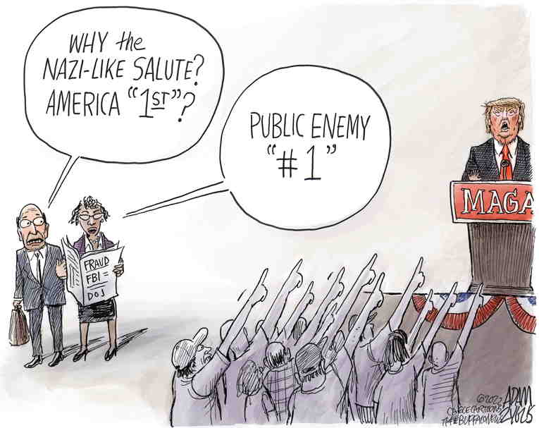 Political/Editorial Cartoon by Adam Zyglis, The Buffalo News on Trump’s Legal Woes Multiply