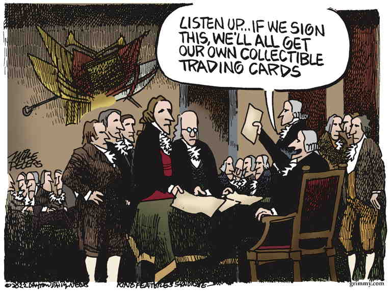 Political/Editorial Cartoon by Mike Peters, Dayton Daily News on In Other News