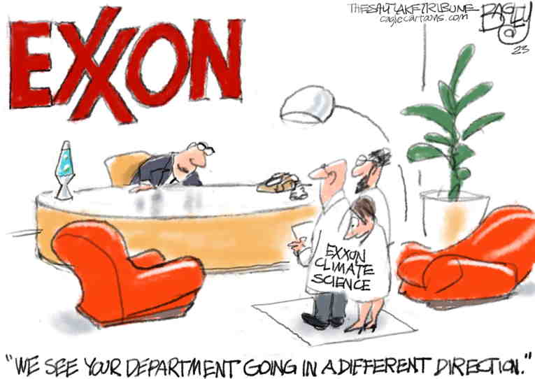 Political/Editorial Cartoon by Pat Bagley, Salt Lake Tribune on 1000-Year Storms Batter U.S.