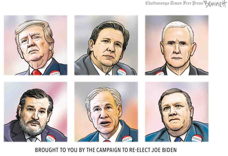 Political/Editorial Cartoon by Clay Bennett, Chattanooga Times Free Press on In Other News