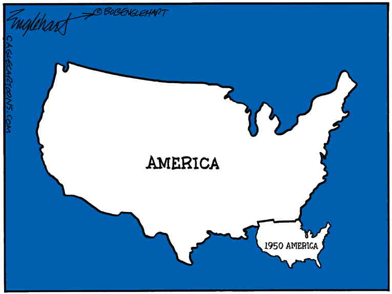 Political/Editorial Cartoon by Bob Englehart, Hartford Courant on DeSantis Wows GOP Base