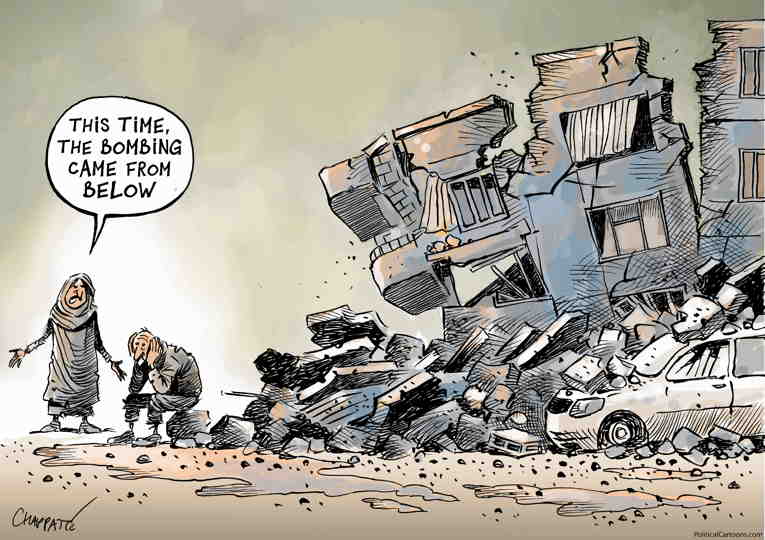 Political/Editorial Cartoon by Patrick Chappatte, International Herald Tribune on In Other News
