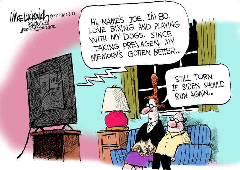 Political/Editorial Cartoon by Mike Luckovich, Atlanta Journal-Constitution on In Other News