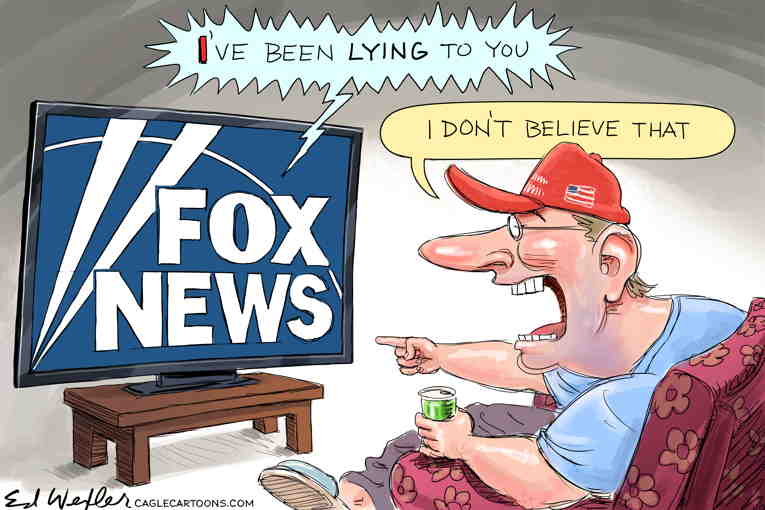 Political/Editorial Cartoon by Ed Wexler, PoliticalCartoons.com on In Other News