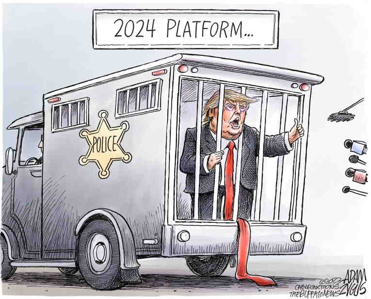 Political/Editorial Cartoon by Adam Zyglis, The Buffalo News on Trump Ramps Up Campaign
