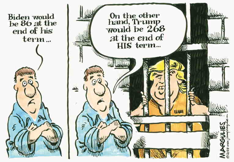 Political/Editorial Cartoon by Jimmy Margulies, King Features on President Announces Reelection Bid