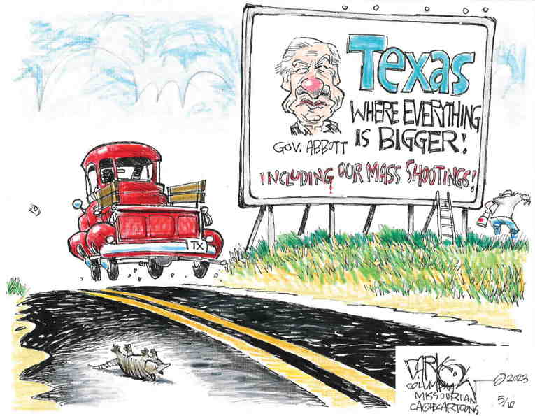 Political/Editorial Cartoon by John Darkow, Columbia Daily Tribune, Missouri on Texas Taliban Triumphs