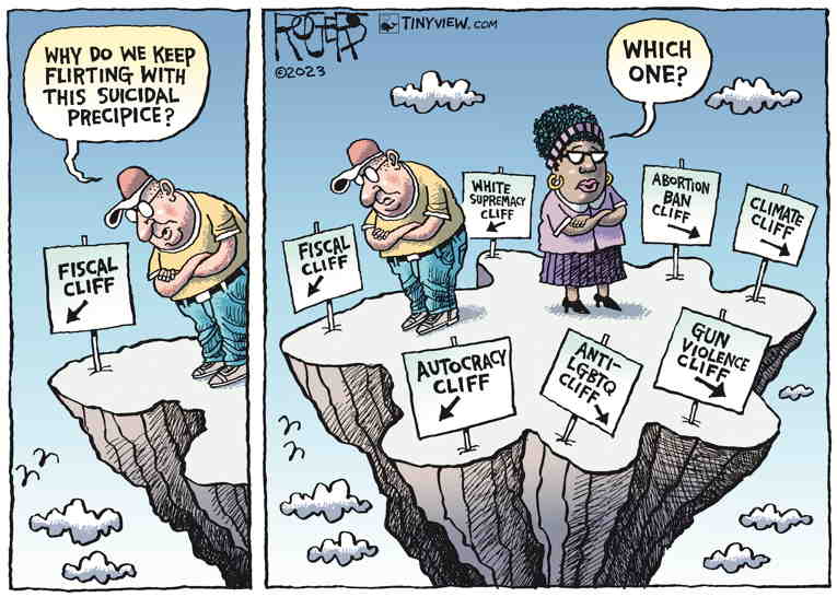 Political/Editorial Cartoon by Rob Rogers on In Other News