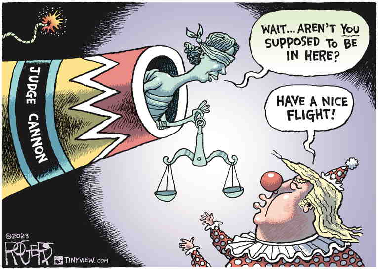 Political/Editorial Cartoon by Rob Rogers on Trump Lauds Big Win
