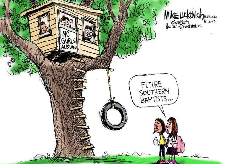 Political/Editorial Cartoon by Mike Luckovich, Atlanta Journal-Constitution on In Other News