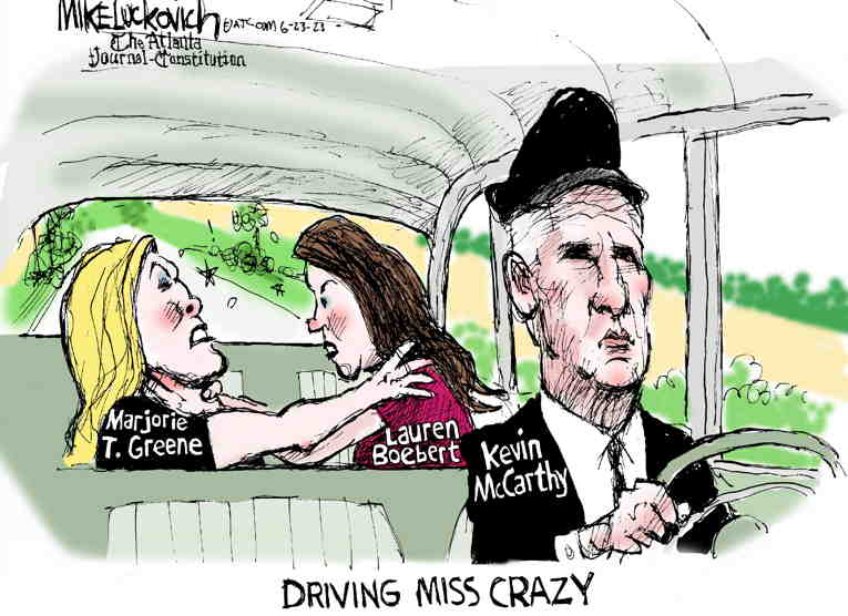 Political/Editorial Cartoon by Mike Luckovich, Atlanta Journal-Constitution on GOP Goes Full Anti-Woke
