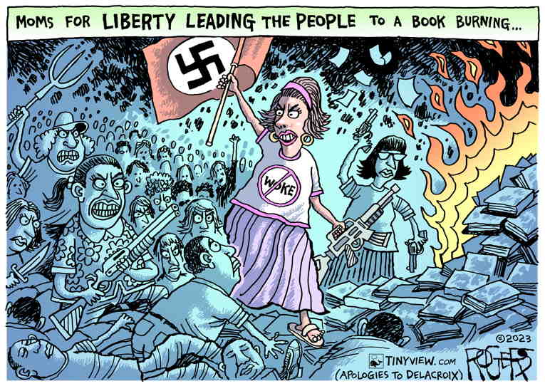 Political/Editorial Cartoon by Rob Rogers on Republicans Go Full Anti-Woke