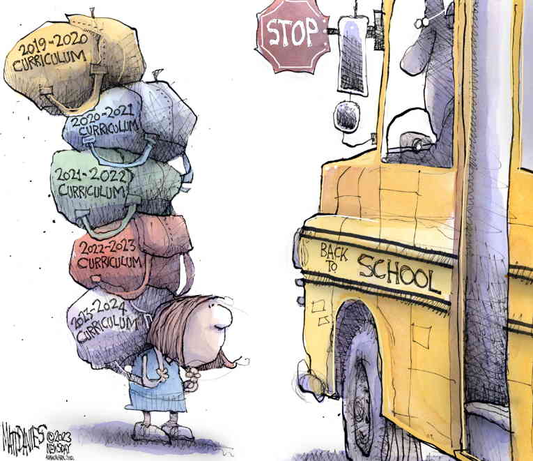 Political/Editorial Cartoon by Matt Davies, Journal News on In Other News