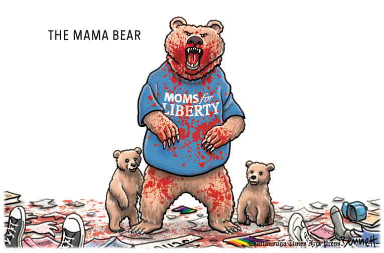 Political/Editorial Cartoon by Clay Bennett, Chattanooga Times Free Press on Republicans Move Further Right