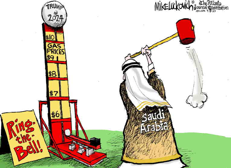 Political/Editorial Cartoon by Mike Luckovich, Atlanta Journal-Constitution on In Other News