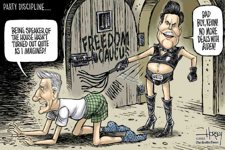 Political/Editorial Cartoon by David Horsey on GOP Appeals to Its Base