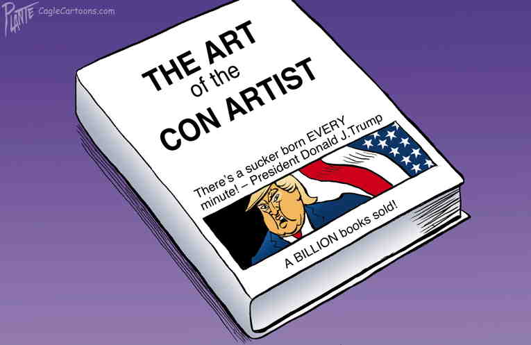 Political/Editorial Cartoon by Bruce Plante, Tulsa World on Trump Vows Revenge