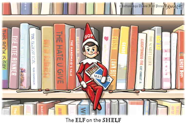Political/Editorial Cartoon by Clay Bennett, Chattanooga Times Free Press on GOP Goes Full MAGA