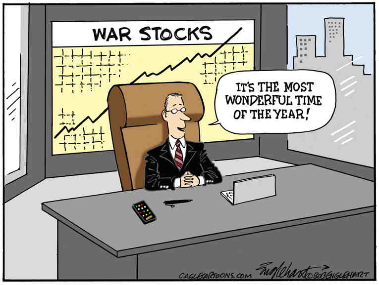 Political/Editorial Cartoon by Bob Englehart, Hartford Courant on In Other News