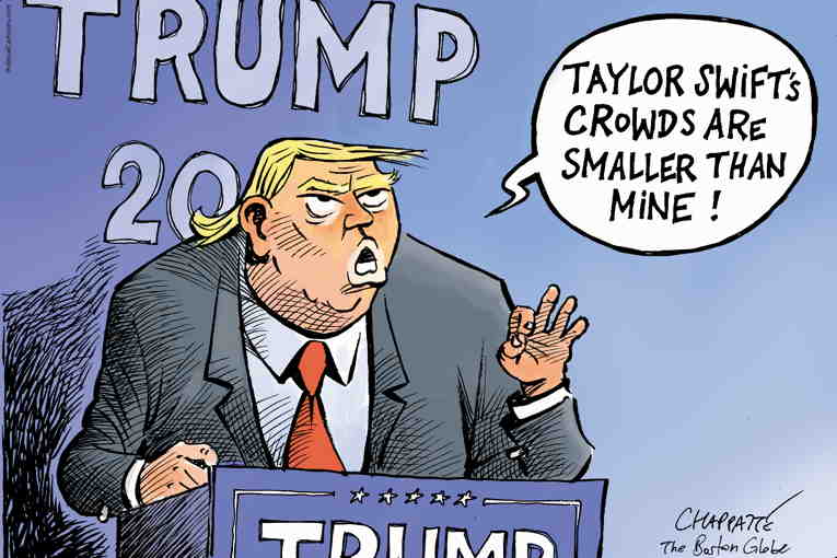 Political/Editorial Cartoon by Patrick Chappatte, International Herald Tribune on GOP Targets Taylor Swift