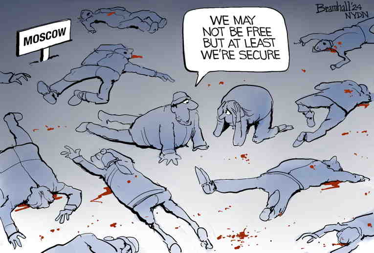Political/Editorial Cartoon by Bill Bramhall, New York Daily News on In Other News
