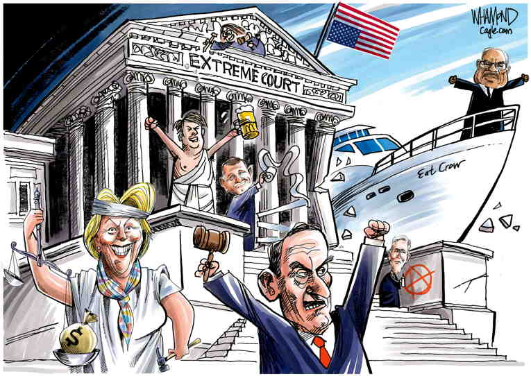 Political/Editorial Cartoon by Dave Whamond, Canada, PoliticalCartoons.com on Alito Joins Proud Boys