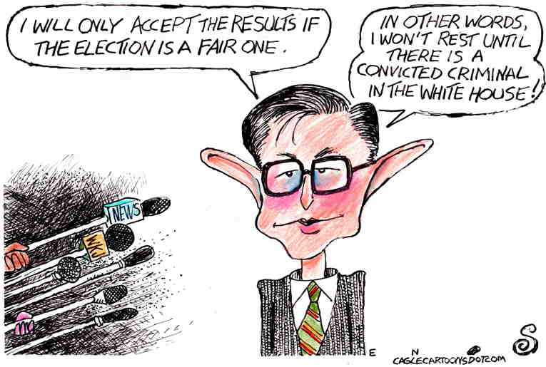 Political/Editorial Cartoon by Randall Enos, Cagle Cartoons on GOP Leaders Kiss the Ring
