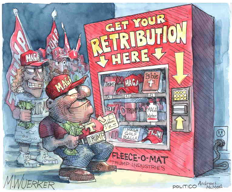 Political/Editorial Cartoon by Matt Wuerker, Politico on MAGA Supporters Go Bonkers