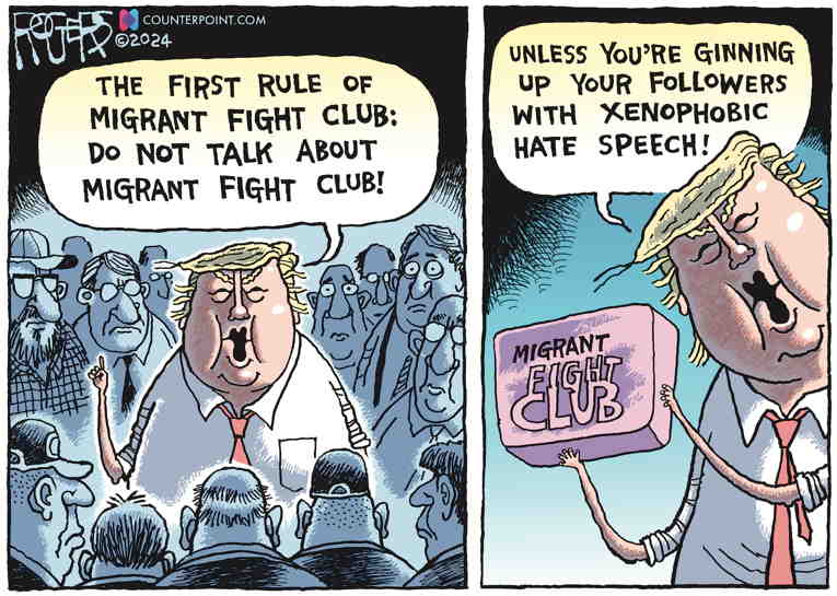 Political/Editorial Cartoon by Rob Rogers on Trump Seeks Return to Power