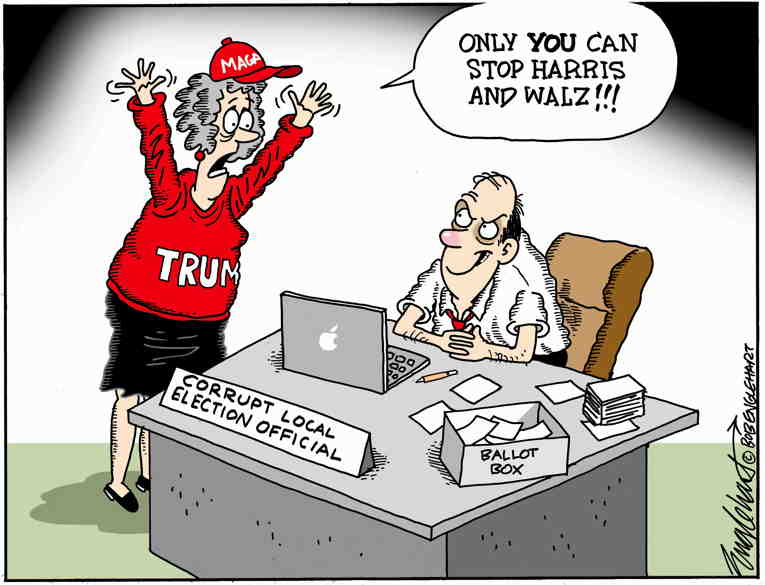 Political/Editorial Cartoon by Bob Englehart, Hartford Courant on Coup Plan Revealed
