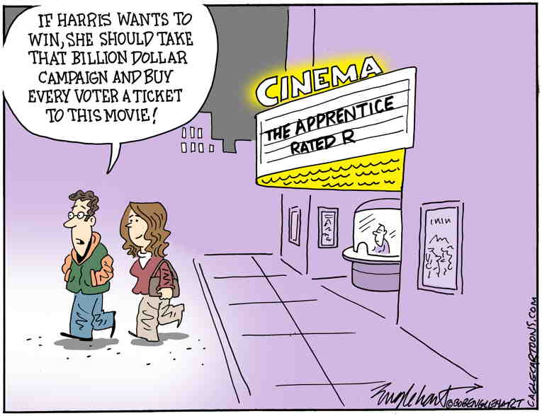 Political/Editorial Cartoon by Bob Englehart, Hartford Courant on Voting Has Begun
