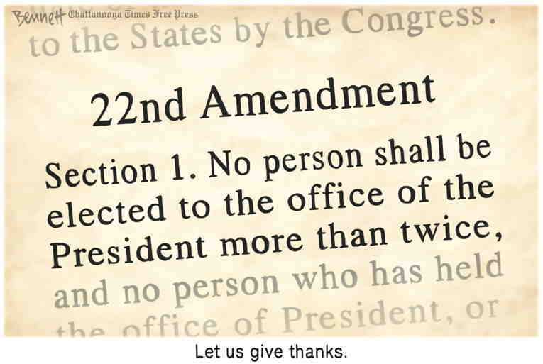 Political/Editorial Cartoon by Clay Bennett, Chattanooga Times Free Press on America Celebrates Thanksgiving