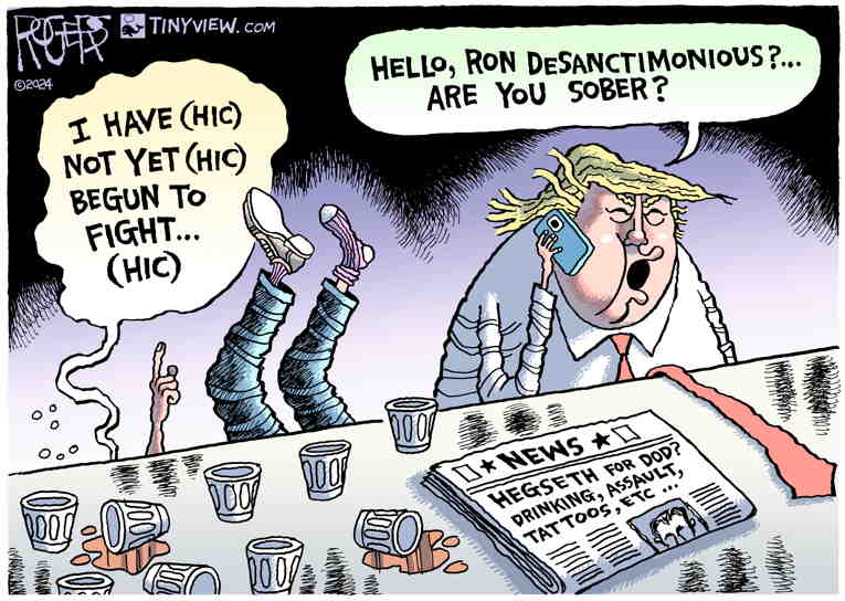 Political/Editorial Cartoon by Jeff Danziger on Transition in Full Swing