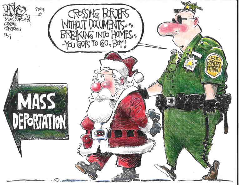Political/Editorial Cartoon by John Darkow, Columbia Daily Tribune, Missouri on Holiday Season Arrives