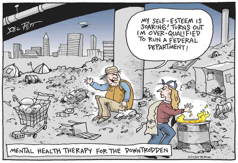 Political/Editorial Cartoon by Joel Pett, Lexington Herald-Leader, CWS/CartoonArts Intl. on Millions Denied Care