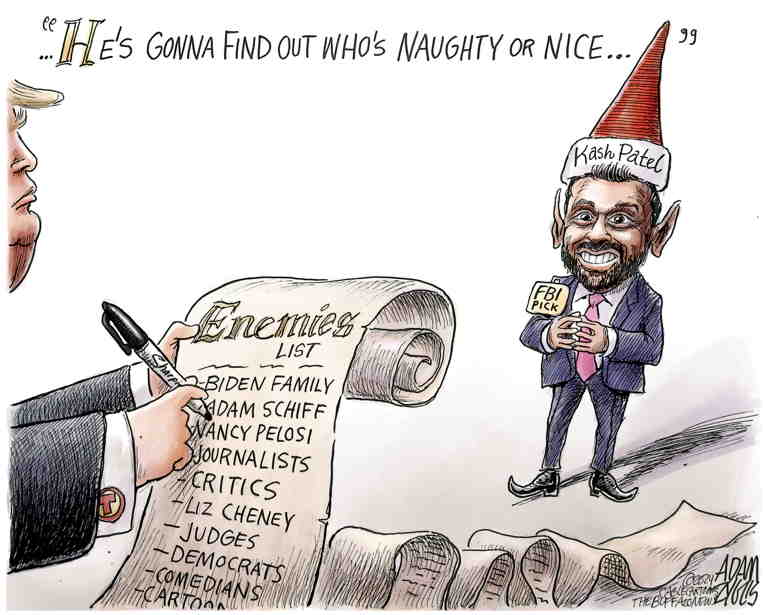 Political/Editorial Cartoon by Adam Zyglis, The Buffalo News on Fascist Makes Promises