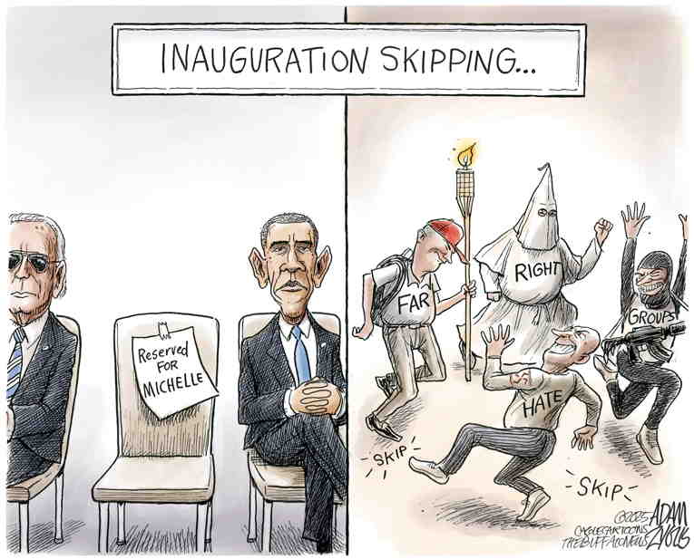 Political/Editorial Cartoon by Adam Zyglis, The Buffalo News on Madman Sworn in as President