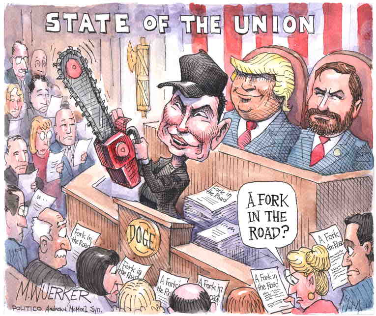 Political/Editorial Cartoon by Matt Wuerker, Politico on Trump Lies for 90 Minutes
