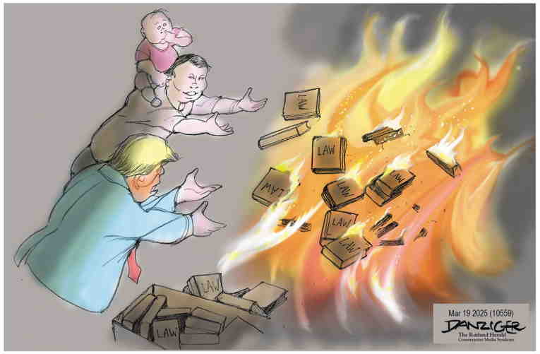 Political/Editorial Cartoon by Jeff Danziger on Musk Continues Attack
