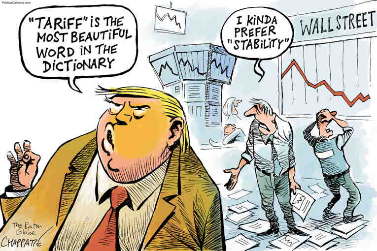 Political/Editorial Cartoon by Patrick Chappatte, International Herald Tribune on Price Increases Kicking In