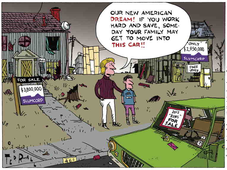 Political/Editorial Cartoon by Ted Rall on In Other News