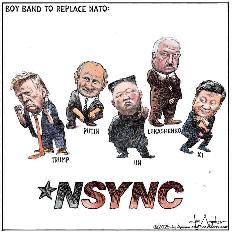 Political/Editorial Cartoon by Michael de Adder on Cease-Fire Talks Drag on