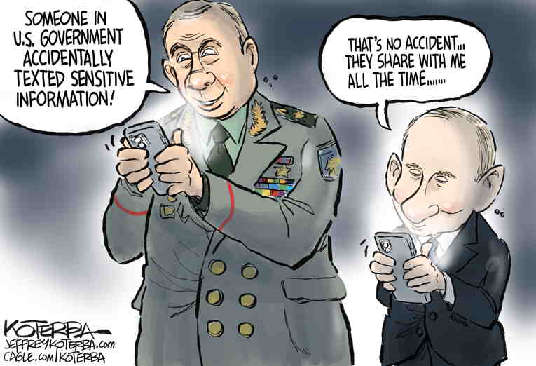 Political/Editorial Cartoon by Jeff Koterba, Omaha World-Herald on Cease-Fire Talks Drag on